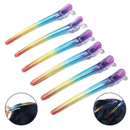 Stora hårstylingklämmor Professionell frisör Klämma hårstift Kvinnor Girls Hairpin Hair Cutting Tools Color Plastic Barrette