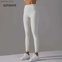 Yoga Outfits Gutashye Damen Yoga Hosen hohe Taille Sportfitnessbeine nahtlose Damenbeine Bauchregelung Laufen Dichtheit Y240410