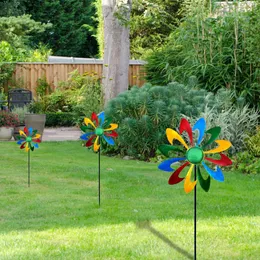 Trwałe praktyczne kolorowe konstrukcje wiatraka Zdejmowane ogród wiatrakowy solidny na podwórko