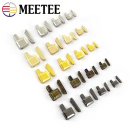 20Sets 3/5/8/10# Metal Zipper Stopper for Open-end Zippers Retainer Zip End Lock Repair Kits Plug Buckles DIY Sewing Accessories