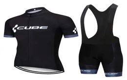 Jersey de ciclismo Conjunto 2020 Pro Team Cube Coundicing Roupas Menwomen verão respirável MTB Bike Jersey Bib Shorts Kit ROPA Ciclismo6241536