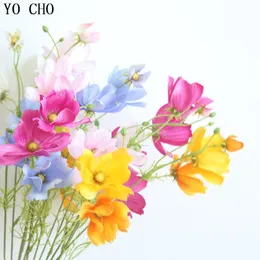 Yo 3 rami Flowers coreopsis artificiale per il nuovo anno arredamento per matrimoni Fallo Flore Flore Distano VASE SIEGATURA GALSANG Floro