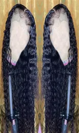 Parte profonda trasparente invisibile onda d'acqua pizzo frontale parrucche per capelli umani 150 PROPRIEPUCCHI LACCI HD Wig Remy Women Wiges Frontal Closure Wiges16284467