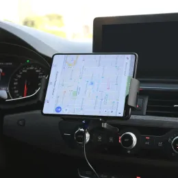 Chargers Car Caricatore wireless Schermata di piega da 15w Porta caricatore telefonico veloce per Samsung Galaxy Z Fold 3 4 iPhone 13 Pro Max Huawei Mate X