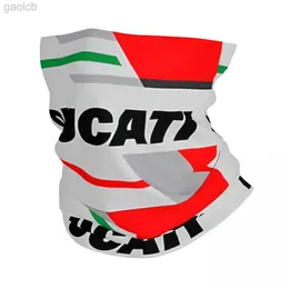 Máscaras de face de moda Equipe Gaiter de pescoço R Ducatis Bandana Garda de pescoço Motocross Face Sconhas Balaclava UNISSISEX Adult Winter 240410