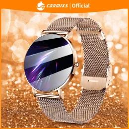 Uhren Canmixs Ultra Thin Smart Watch Women 1.36 "Amoled Luxury Smart Clock Call Reminder Fitness Tracker SmartWatch Men für Android iOS