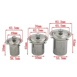 1pcs wiederverwendbares Edelstahl -Teesiebs -Mesh Infuserkorb Lose Teeblattinfuser Kräuterfilter für Becher Teekanne Teebecher