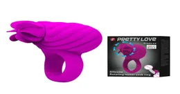 Schwänze hübsche Liebe Silikon 3 Funktionsrotationen Vibrator Penis Ring wiederaufladbare klitorale Stimulation Hahn Sexspielzeug für paar39526888