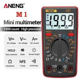 M1 Mini Akıllı Dijital Multimetre ESR Metre Multimetro Test Cihazı Gerçek RMS Dijital Multimetre Test Cihazları Çoklu Sayaç