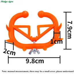 10pcs vite violino vite di plastica a vite spinosa di tipo bestiame rosso agricoltura per le forniture di pascolo attrezzatura veterinaria