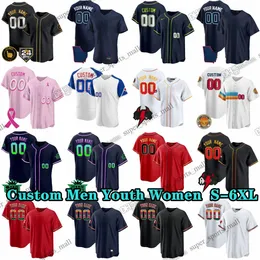 Custom S-6xl 13 Ronaldacuna Jr. Jersey de beisebol 28 Mattolson 1 Ozziealbies 8 Eddierosario 54 Maxfried Austinriley Hankaaron Michaelharris II Ozuna Charliemorton