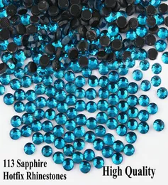 Sapphire SS6-SS30 DMC Blue Zircon Hotfix Rhines Iron On Strass Flatback Hot Fix Diy Nail Art/Wedding Dress Sy Image9677683