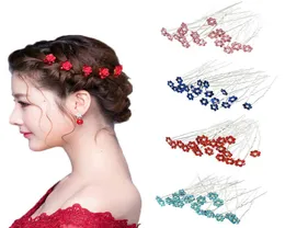 40pcslot Women Strass -Stein U -Form Haarnadeln für Brauthochzeitszubehör Blume Kristall Haarstifte Clip Brautjungfer Schmuck 8357517