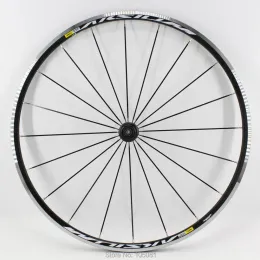 Nya 700C Aksium Race Road Cykel 6061 Aluminiumlegering Bicycle Wheelset Alloy Clincher Rims Hjul använder för 8/9/10/11S QRM FTS-L