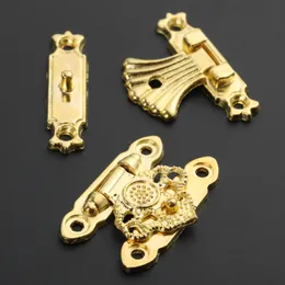 2pcs Jewelry Box Lablock Hasps Golden Box Latch Clasps Деревянная винная коробка пряжка 37*24 мм/35*25 мм оборудование