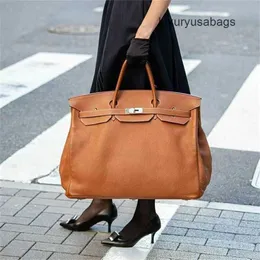 Designer handväskor 50 cm totes väskor äkta läder stora affärsresa bagage män och kvinnors pendling väska wn-lauv