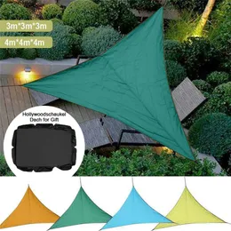 3/4m Triângulo Sun Shade Sail Canopy para 98%de abrigo solar em bloco UV para instalações ao ar livre tenda do acampamento do quintal