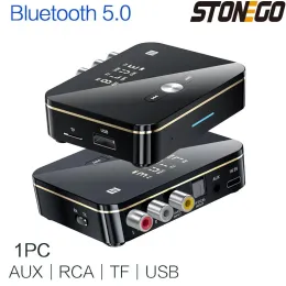 Adapter Stonego Bluetooth 5.0 Sändarmottagare Anyzoo Wireless Audio Bluetooth Adapter Lämplig för TV/Home Stereo/Car/PC/MP3 -spelare