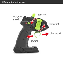 Baço de controle remoto de 2,4 GHz 15 km/h Brinquedos de barco RC Dual Motor de 15 km/h de alta velocidade para piscina, lago