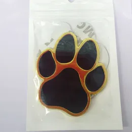 Karaktär 3D Metal Design Car Sticker Animal Paws Dog Bear Claw Footprint Decal Truck Badge Hemvägg DIY täckande dekoration