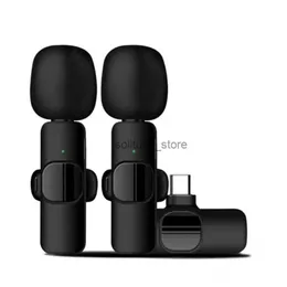 Microphones Wireless Lavalier Microphone Studio for Type-C PC Gaming Professional Live Mobile Phone K8 M21Q1