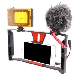 Kije gorące! 1PCS Telefon kamera wideo klatka klatka ręczna stabilizator filmowy RET do inteligentnego ręcznego wspornika mobilnego