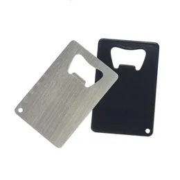 Card Shape S/S Beer Bottle Opener Fast Stainless Steel Bar Lever Pop Restaurant Customized Promotion Gift Logo Display Giveaway