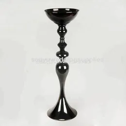 Nuovo stile Black Wedding Flower Vase Table Wedding Stand Wedding Candele per matrimoni 10 pezzi/lotto - Big Style