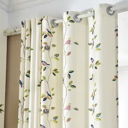 Einfache weiße Halbblack -Out -Vorhänge für Wohnzimmer Schlafzimmer Hausdekoration Drucken Blumenvorhang Tüll Küchenfenster Drapes Custom