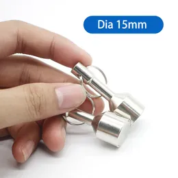 D12mm -Magnetanhänger 15 mm Gewichtsschlüsselkette 17mm starker Magnettester Magnet Identifikator Magnet Anhänger Großhandel Großhandel 21 mm 25 28 mm