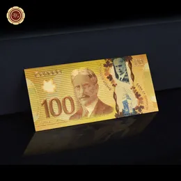 Banque Banque Du Canada Banknote 100 Canadian Dollar Gold Foil Bill