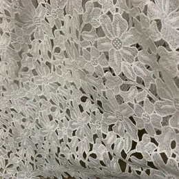 1Yard African Lace Fabric 2021 Milk Silk Embroidery French Lace Fabric High Quality Sewing Material For Nigerian Wedding Dress