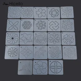 1pc Quilting Template Acrylic Patchwork tool Sewing Embroidery Model Various pattern 12*12cm 4.72inch DIY Handmade craft Hicello