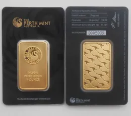 Australien Bar Pamp Mint Gold Bars in Green and Black Blister- 가정 장식을위한 화려한 작품
