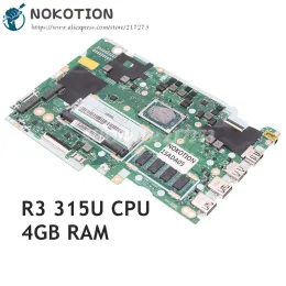 Placa -mãe NMC821 para Lenovo Ideapad 3 15ADA05 3 17AdA05 315ADA05 Laptop placa -mãe com R3/R5/R7 CPU+4GB RAM 5B20S44262