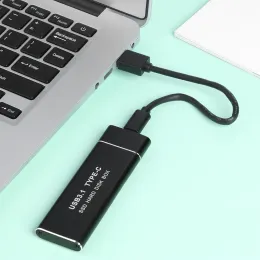 エンクロージャーNVMEハードディスクドライブボックスUSB3.1タイプCハードドライブエンクロージャーアルミニウム合金SSDハードディスクボックスM.2 MキーPCIE NVME