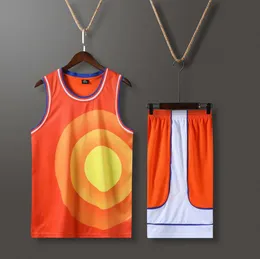 Männer Frauen Basketball -Trikot setzt Uniformen atmungsaktive Sonnendrucken Basketball Sport Kit Jerseys Shirts Shorts Schnelle benutzerdefinierte Nummer