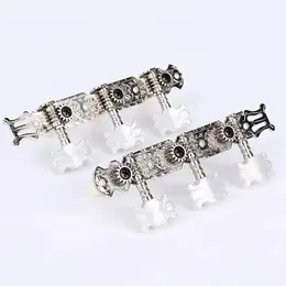 One Pair Guitar Tuning Pegs Machine Tuners White Head for Classic Part Accessories Electric
