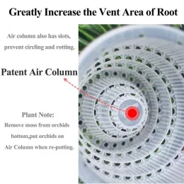 Meshpot 4/5/6 дюйм прозрачный горшок орхидеи с отверстиями Пластиковый цветочный горшок садовый плантатор, отличный дренаж, хороший домашний декор воздушного потока