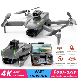 Drony K998 Profesjonalne drony Dual 4K Camera HD widzenie Unikanie bezszczotkowania Dron GPS przepływ optyczny WIFI Quadcopter Toys