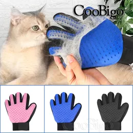 Silicone Pet Dogs Cats Grooming guanti Mitten Deshedding Cleaning Animal Capelli Animali Brumina Scratcher Pets che pettina Massage