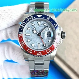 Zegarki projektanckie o wysokości 40 mm czysty zegarek męski Zielony Pepsi Bezel Batman Watch 2836/3186/3285 Automatyczny ruch mechaniczny z pudełkiem 904lsteel CA