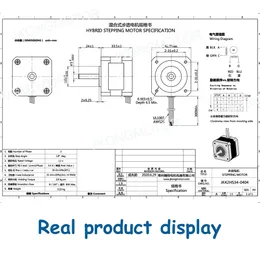 NEMA17 스테퍼 모터 12V 스텝 모터 1.8DEG NEMA 17 모터 42BYGH 0.4A 12V 28N.CM 4- 리드 5mm 샤프트 3D 프린터