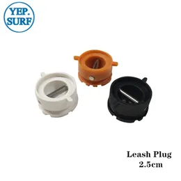 Surf Leash Plug Diameter 2,5 cm Leash Plugs White/Black/Orange