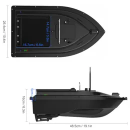 GPS-fiskebetbåt med stor betesbehållare automatisk betbåt med 400-500 m avlägsna räckvidd RC fiskebåt allt för fiske