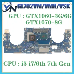 Płyta główna GL702VM Laptopa płyta główna dla ASUS FX70V GL702VMK GL702VSK GL702VS GL702VML GL702 MAINDBORD I5 I7 GTX10603G/6G GTX1070/8G