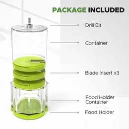 المطبخ المطبخ القاطع الخضار القاطع الحلزوني قطع البطاطا Cucumber Carrot Grater 3 in1 slicer slicer للحفر الكهربائية