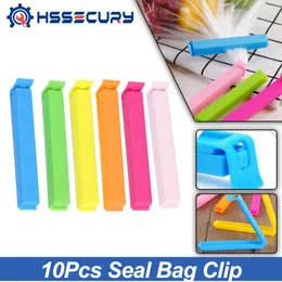 10st Portable New Kitchen Storage Food Snack Seal Sealing Bag Clips Sealer Clamp Plastic Tool Kök lagringstillbehör