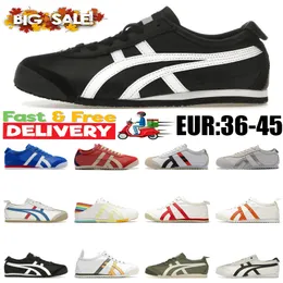 2024 scarpe casual allenatore uomo onitsukass tigers messico 66 sneaker in pelle slip-on-up offs outs gum vela argento giallo verde giallo femminile galline sport gai size 36-45