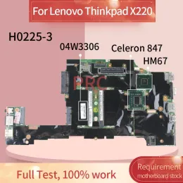 Материнская плата 04W3306 04W2085 04W0704 для Lenovo ThinkPad x220 X220i Celeron 847 Материнская плата ноутбука H02253 SR08N QM67 DDR3.